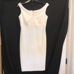 Calvin Klein White Sheath Dress